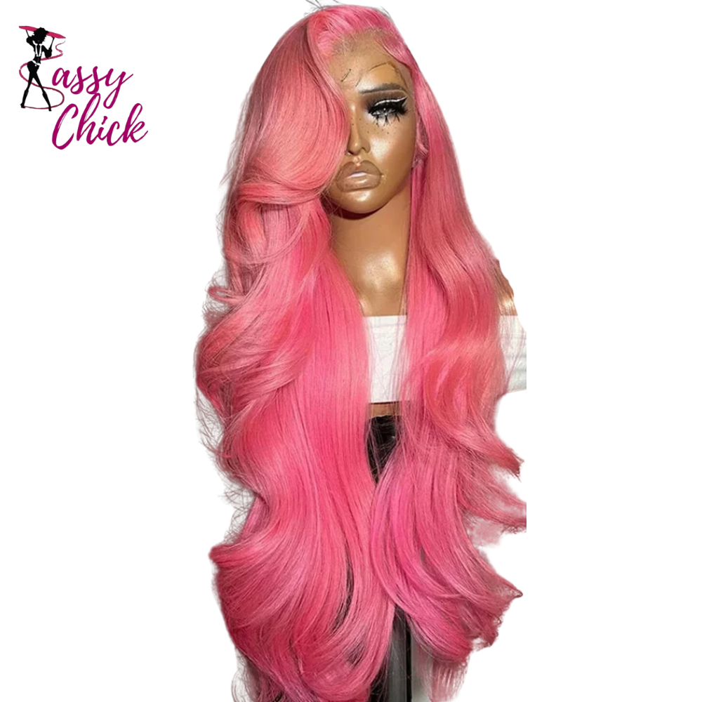 Body Wave 13x6 Lace Front Human Hair Wigs Sassy Chick Logo