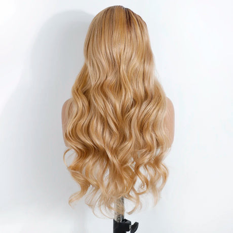 Back of Body Wave 26 Inch Long Frontal Lace Synthetic Wigs