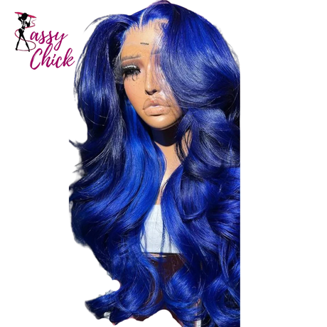 Body Wave Pre Plucked HD Transparent Lace Front Brazilian Human Hair Wigs Sassy Chick Logo