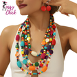 Bohemian Fresh Multi-layer Wooden Bead Handmade Jewelry Sassy Chick Logo