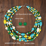 Size of Bohemian Fresh Multi-layer Wooden Bead Handmade Jewelry