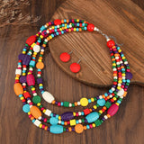 Bohemian Fresh Multi-layer Wooden Bead Handmade Jewelry