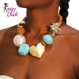 Bohemian Statement Beach Party Necklace Sassy Chick Logo