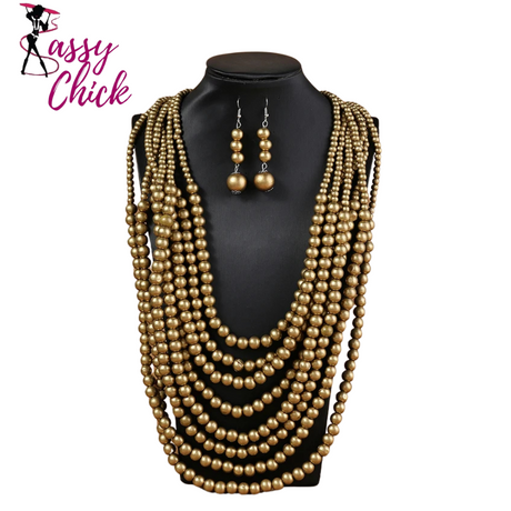 Bohemian Style Beaded Jewelry Set Sassy Chick Logo