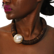 Boho Statement Big Beads Handmade Necklace Sassy Chick Logo