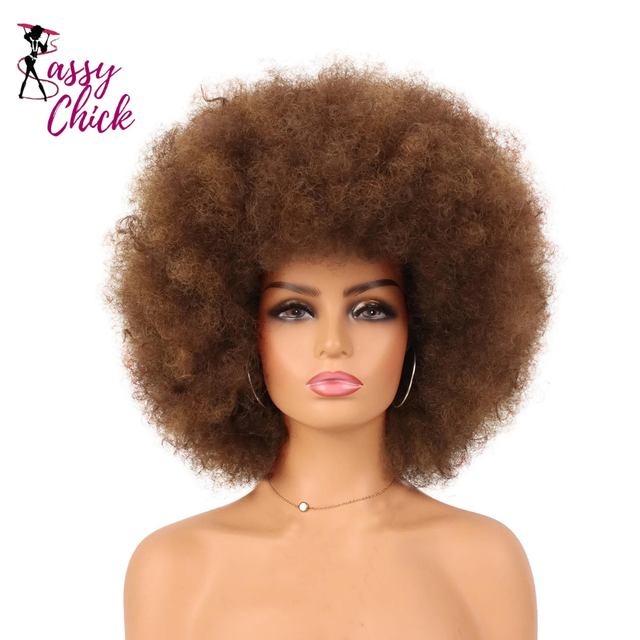 Bouncy and Soft Afro Puff Synthetic Wig for Women Sassy Chick Logo