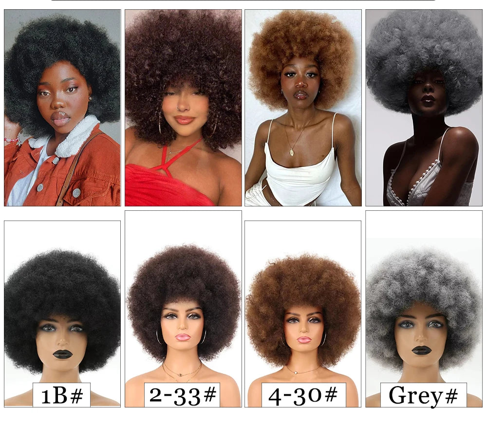 Collection of Bouncy and Soft Afro Puff Synthetic Wig for Women