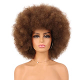 Brown Bouncy and Soft Afro Puff Synthetic Wig for Women