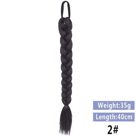 Black Braided Ponytail Hair Extension
