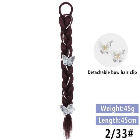 Brown Braided Ponytail Hair Extension