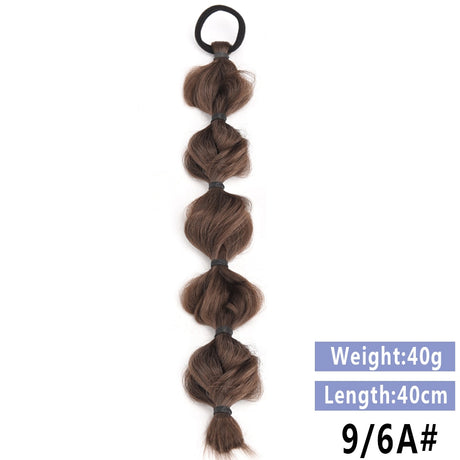 Ash Brown Braided Ponytail Hair Extension
