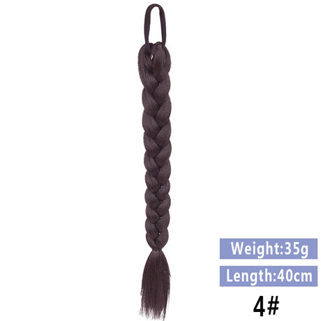 Brown Braided Ponytail Hair Extension