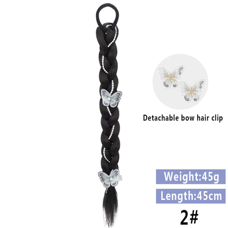 Black Braided Ponytail Hair Extension