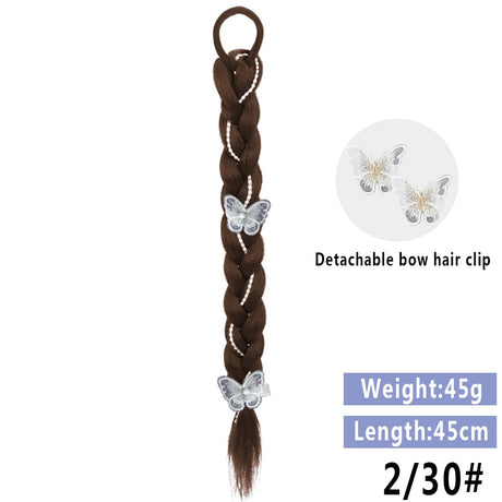 Brown Braided Ponytail Hair Extension