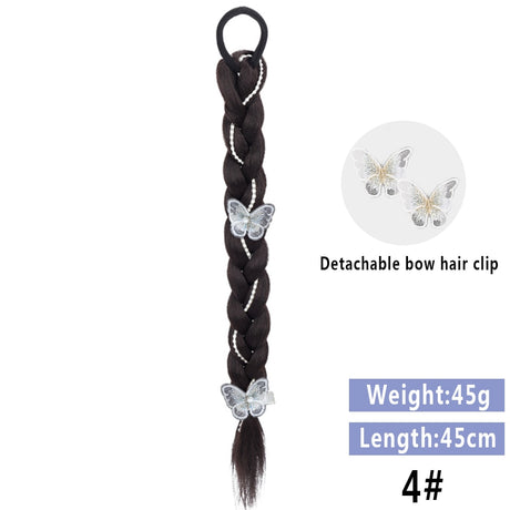 Black Braided Ponytail Hair Extension