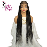 Braided Wig with Baby Hair Sassy Chick Logo