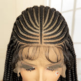 Braided Wig with Baby Hair scalp