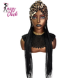 Braiding Hair Extensions Wig With Head Scarf Sassy Chick Logo