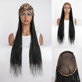 Braiding Hair Extensions Wig With Head Scarf