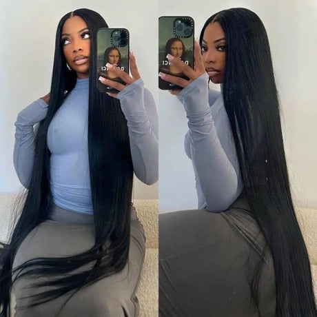 Brazilian 13X6 Hd Lace Frontal Straight Human Hair Wigs