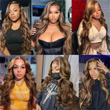 Model Using Brazilian Hair Lace Frontal Wig Human Hair