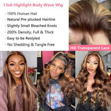 Details Brazilian Hair Lace Frontal Wig Human Hair