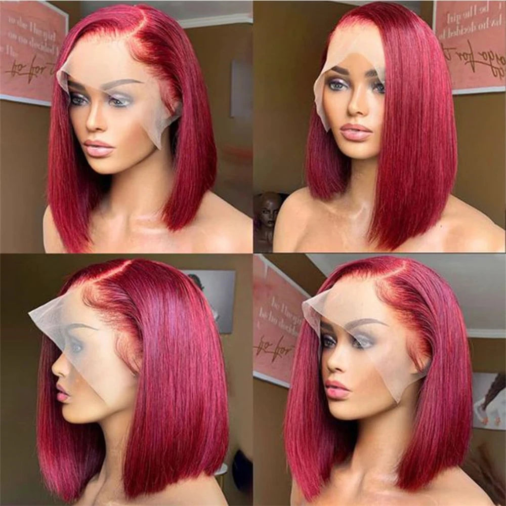 Brazilian Short Bob Straight Bob13x4 Human Hair Wig
