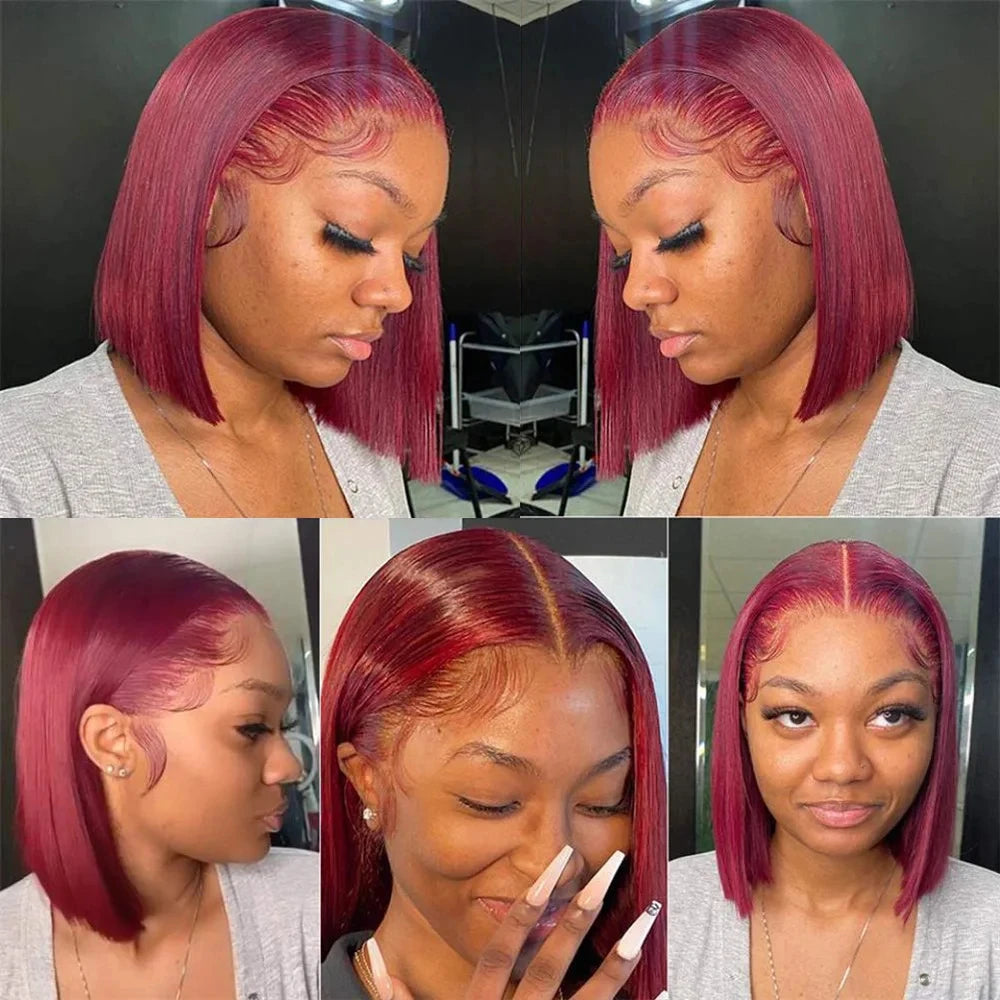 Brazilian Short Bob Straight Bob13x4 Human Hair Wig
