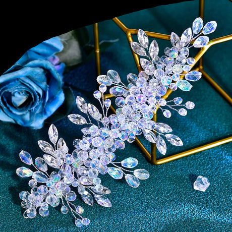 silver bridal hair accessories 