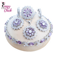Bridal Cubic Zirconia Necklace Set Sassy Chick Logo