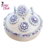 Bridal Cubic Zirconia Necklace Set Sassy Chick Logo