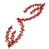 Red Bridal Rhinestone Water Drop Headwear