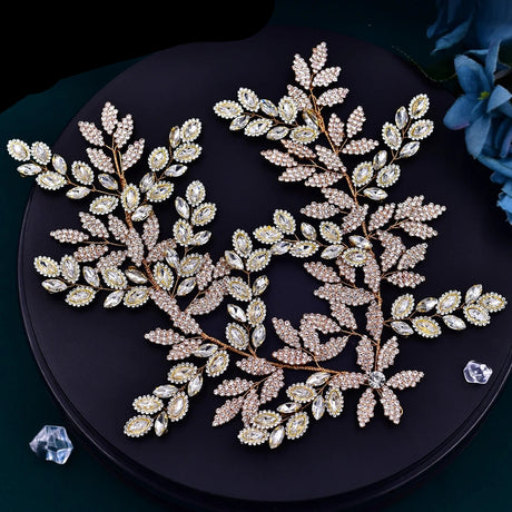 Bridal Wedding Alloy Decoration Headwear Gold 