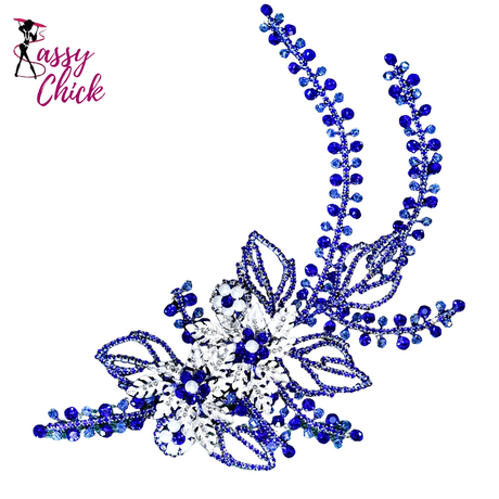 Bridal Wedding Headpiece Shining Headband Crystal Hair Clip Sassy Chick Logo