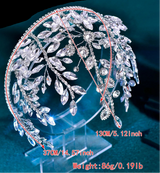Size of Bride Rhinestone Hair Hoop Wedding Hairbands
