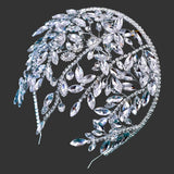 White Bride Rhinestone Hair Hoop Wedding Hairbands