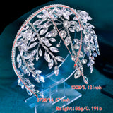 Size of bridal hair piece 
