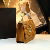 Brown Knitted Premium Shoulder Bag