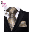 Brown Paisley Silk Necktie Sassy Chick Logo