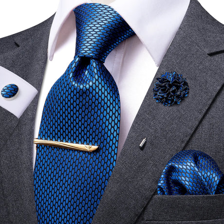 Blue Silk Necktie 