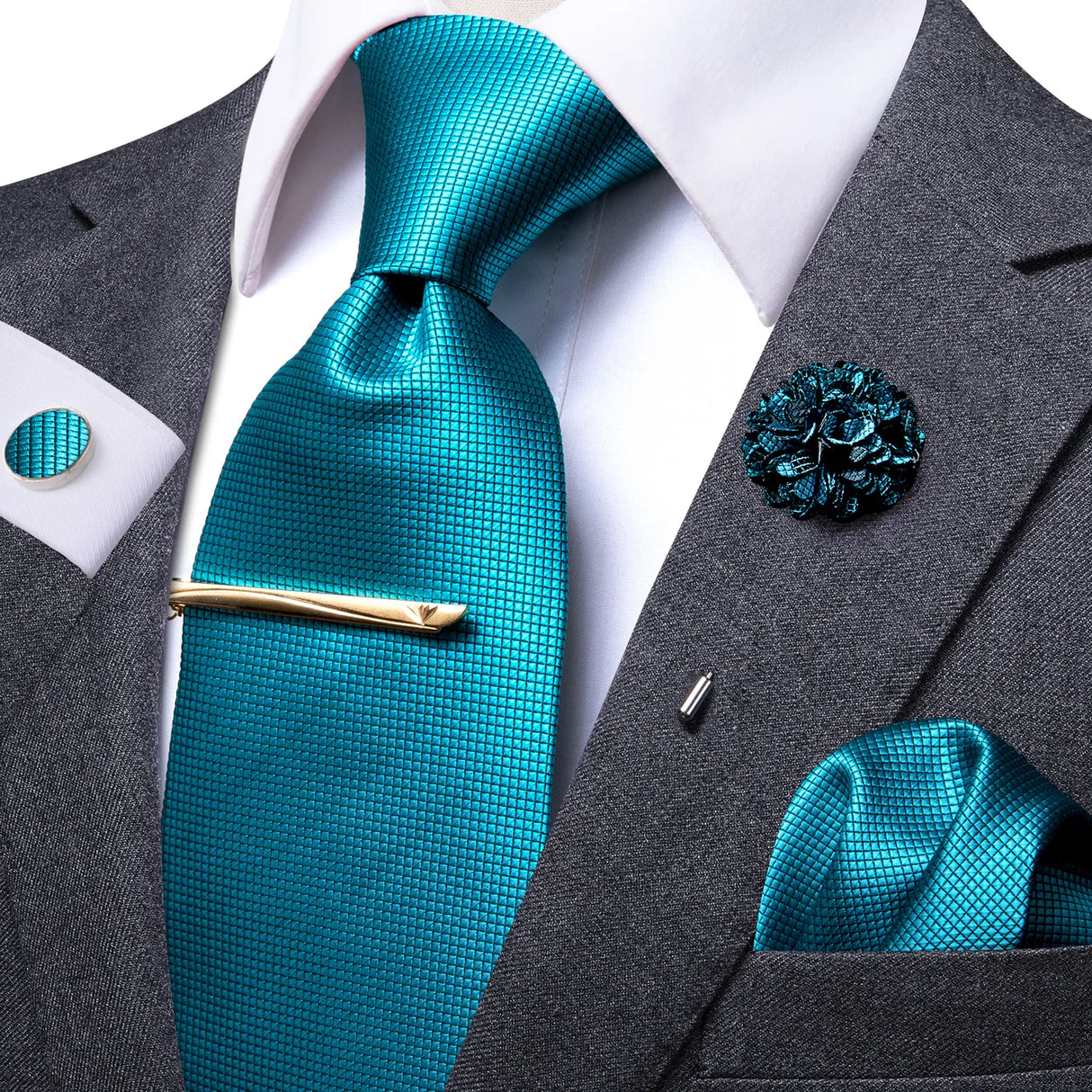 Blue Silk Necktie 