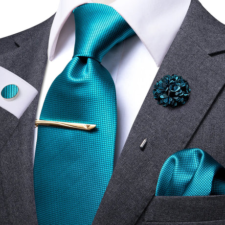 Blue Silk Necktie 