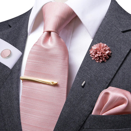 Pink Silk Necktie 