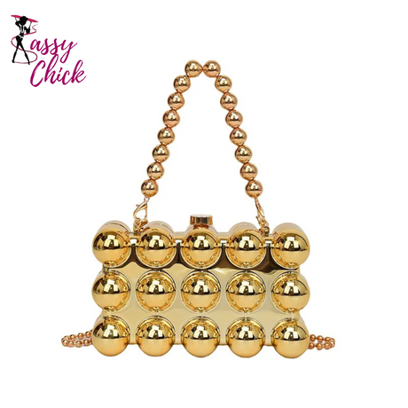 Bubble Acrylic Purse Sassy Chick Logo