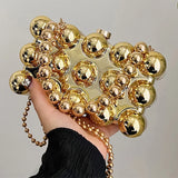 Gold Bubble Acrylic Purse