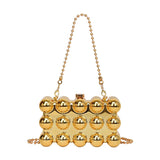 Gold Bubble Acrylic Purse
