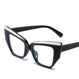 Butterfly Blue Light Blocking Glasses black white