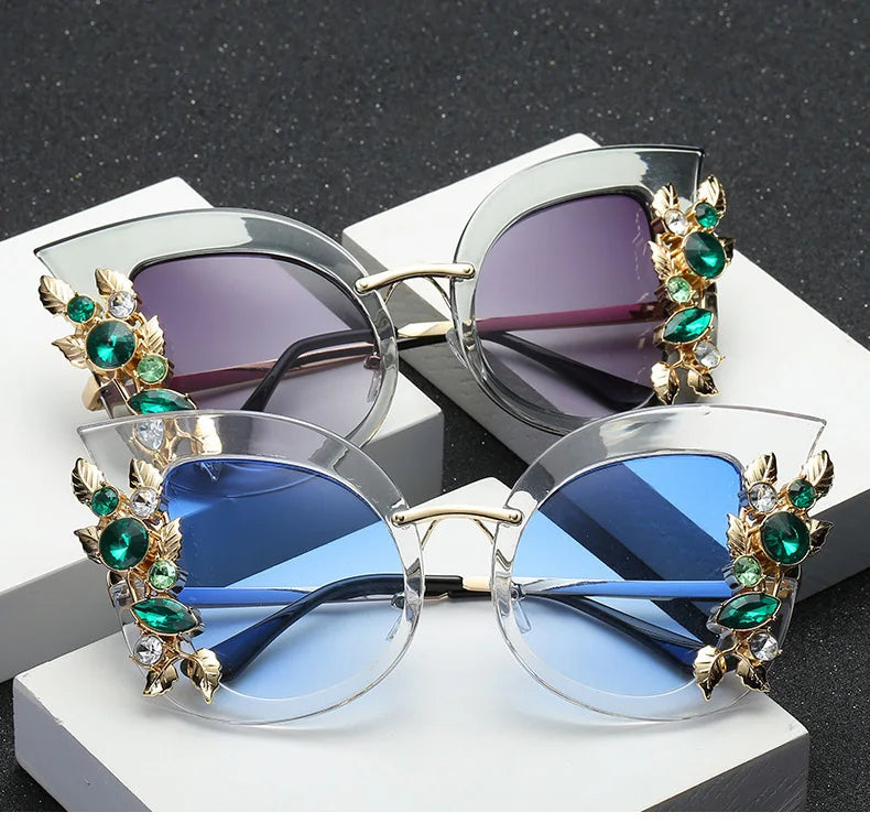 Collection of Butterfly Diamond Sunglasses