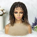 Butterfly Locs Braided Wig light brown