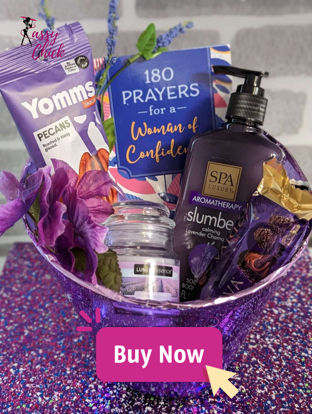 Custom Get Well Basket/Mothers Day (Purple)
